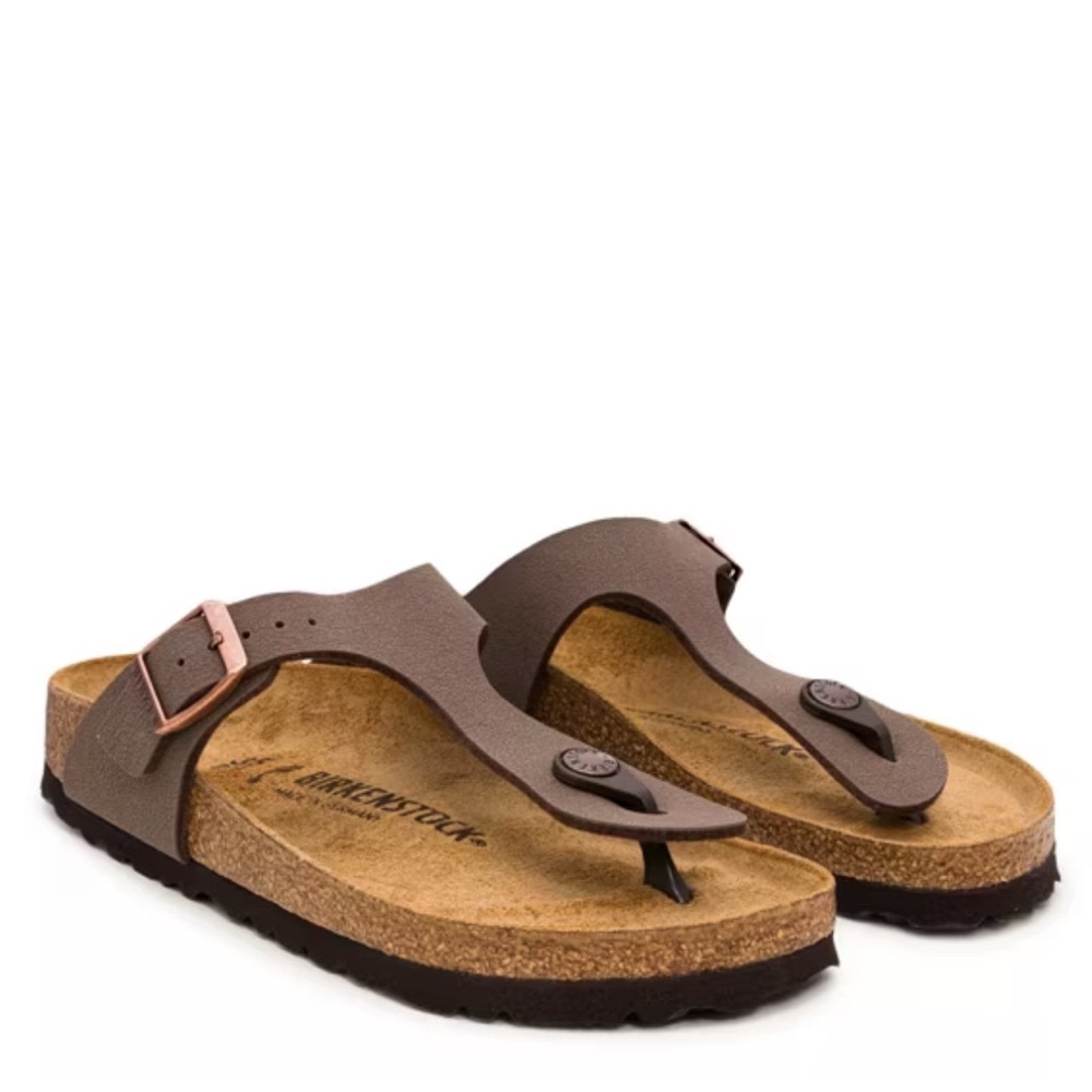 Birkenstock GIZEH Oiled Leather Habana Thong Buckle Sandals Slides Leather 8